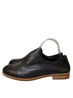 Kork Ease NOTTINGHAM Flat Shoe Womens 7.5M Black Leather Slip-on Loafers